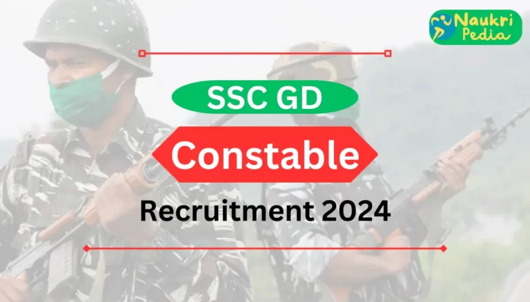 SSC GD Constable Recruitment 2024 Notification Out - Apply Online for 26146 Vacancy